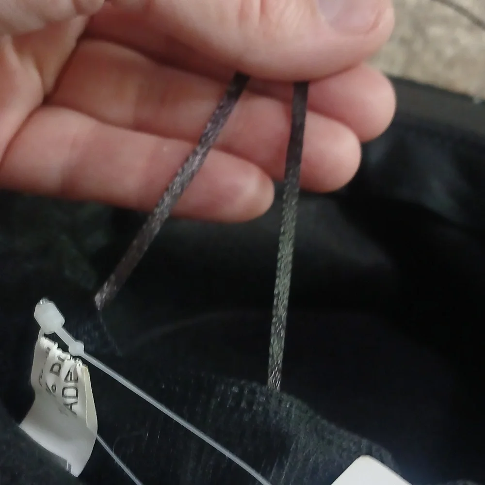 Bnwt Windsor Black Fedora with Crystal Beaded Band - 1 Sz Fits Most - Picture 7 of 7